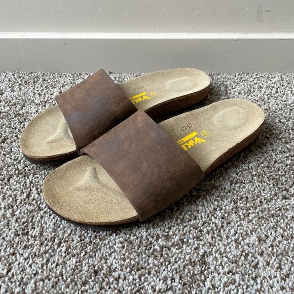 Viking Shoes - Viking Lite Sandal | Brown Slides - Size EU 40